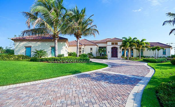 Permeable Paver Driveway in Pine Island, TX